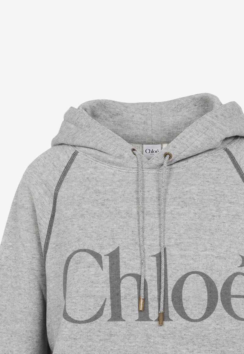 Logo Lettering Hooded Sweatshirt