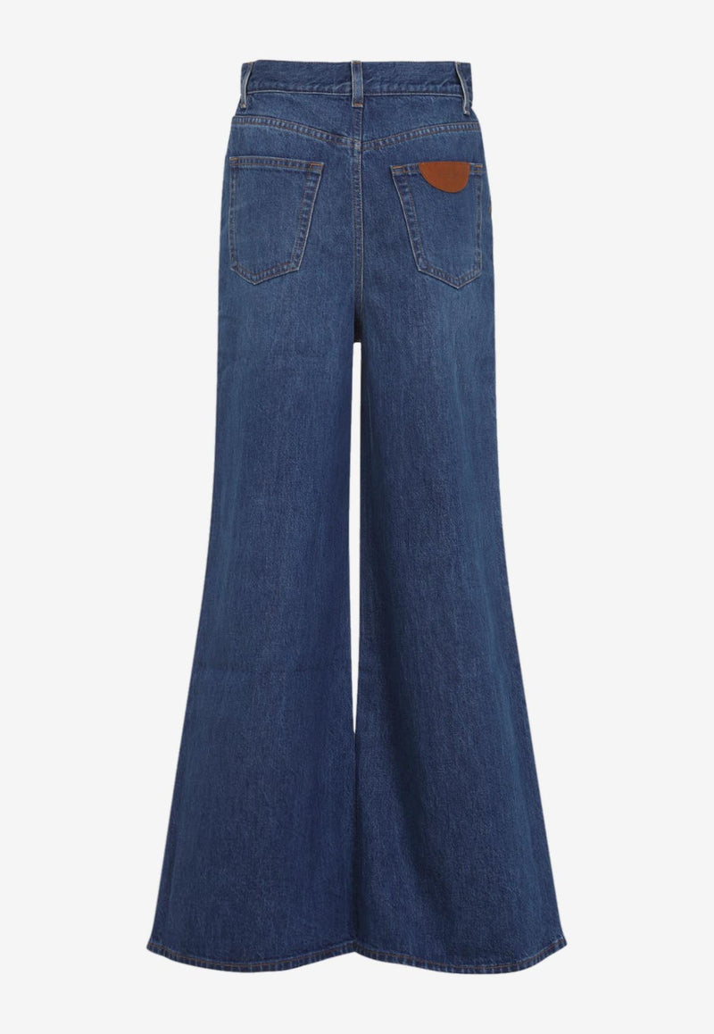 High-Rise Flared Jeans