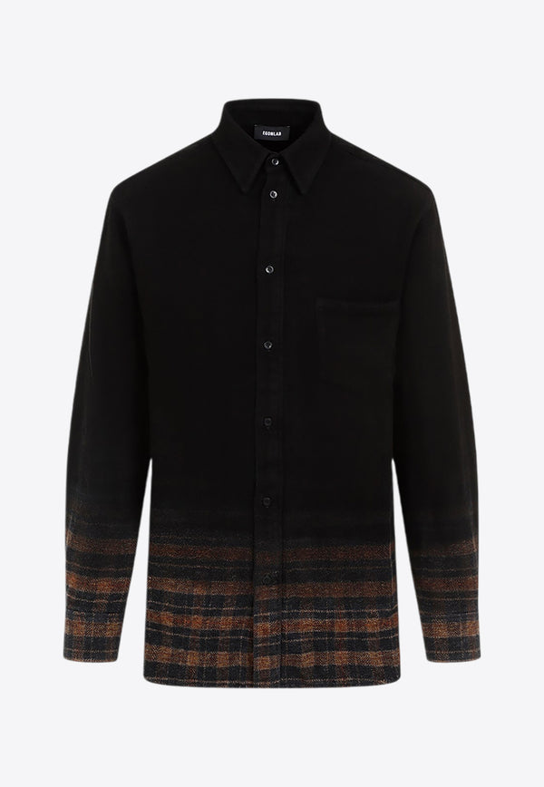 Checked Long-Sleeved Shirt