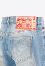 Samy Distressed Flared Jeans