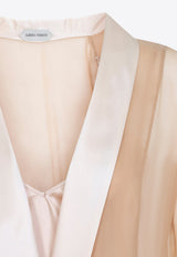 V-neck Chiffon Maxi Dress