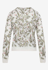 Floral-Embroidered Cashmere and Silk Cardigan