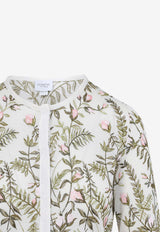 Floral-Embroidered Cashmere and Silk Cardigan