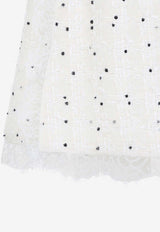 Lace-Trimmed Mini Skirt