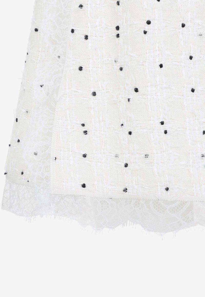 Lace-Trimmed Mini Skirt