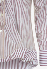 Striped Ruffled Shirt