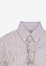 Striped Ruffled Shirt