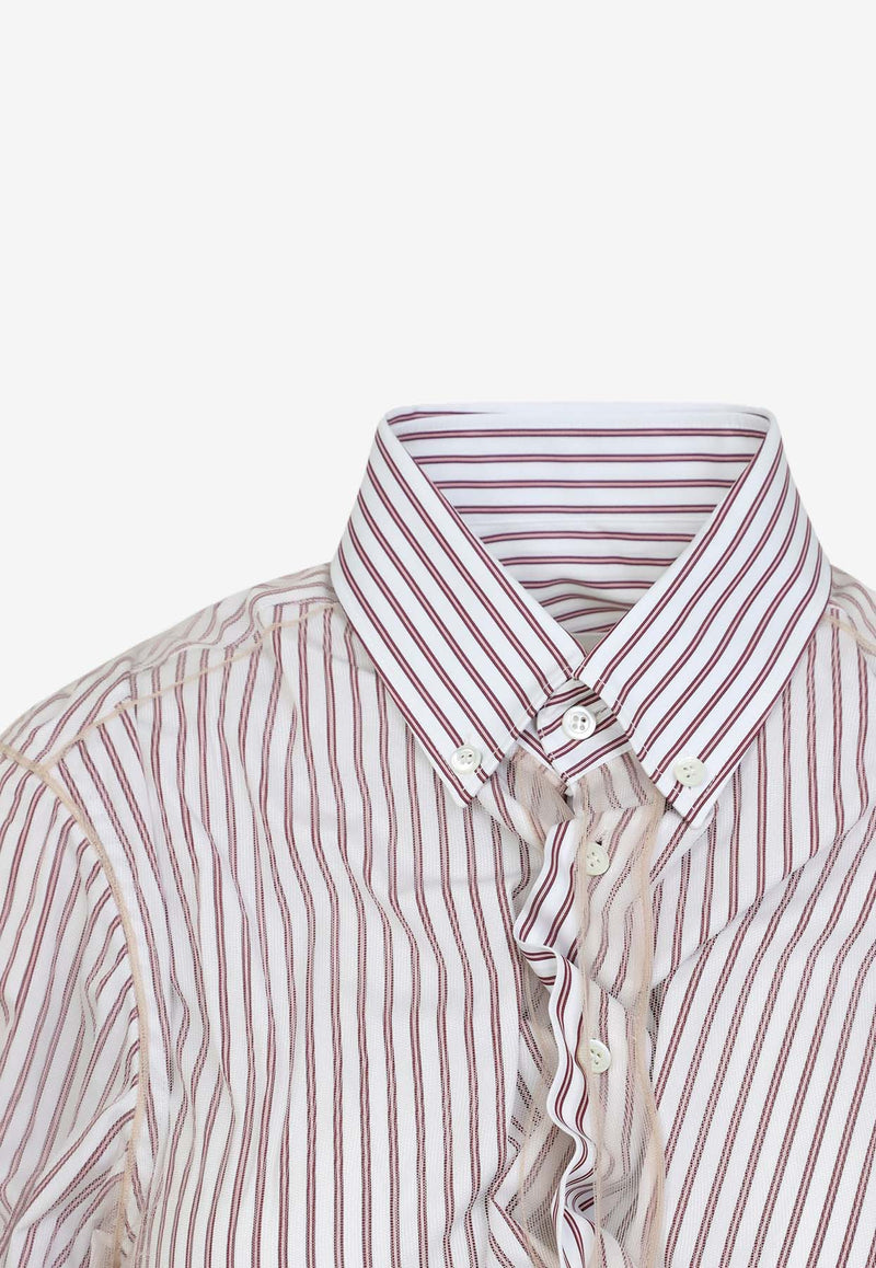 Striped Ruffled Shirt