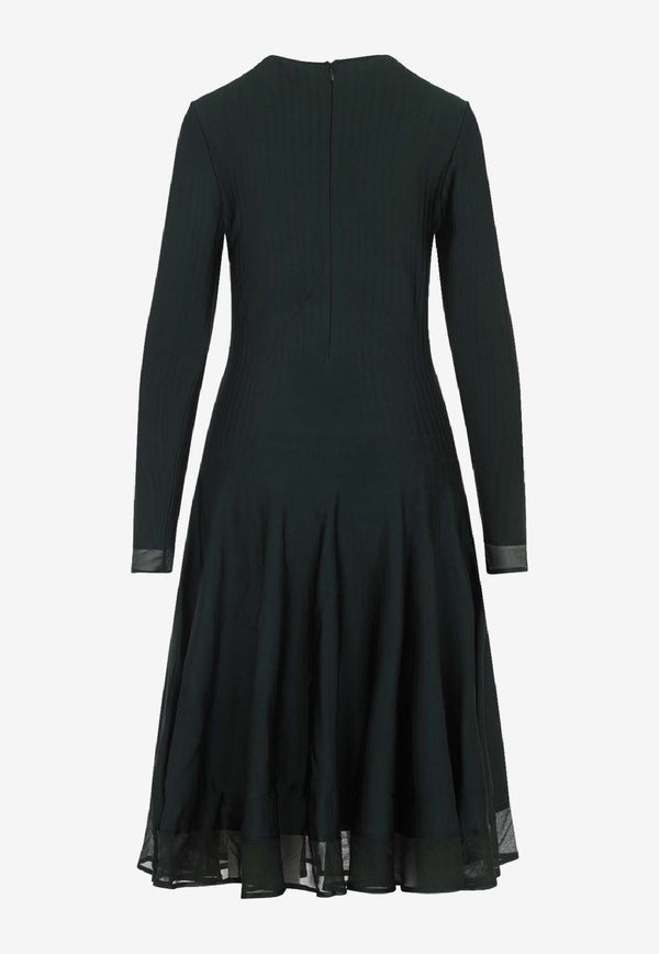 Crewneck Long-Sleeve Jumper Day Dress
