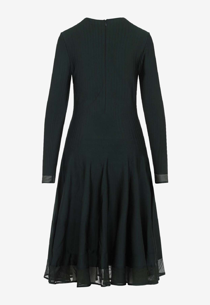 Crewneck Long-Sleeve Jumper Day Dress