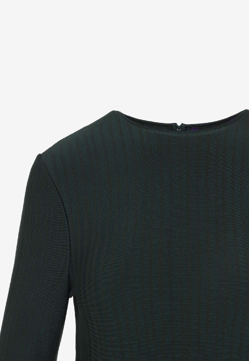 Crewneck Long-Sleeve Jumper Day Dress