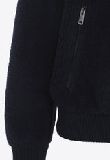 Teddy Wool Blend Zip-Up Jacket