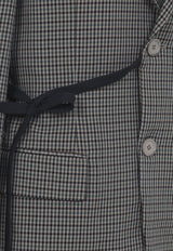 Wrap Single-Breasted Tailored Jacket