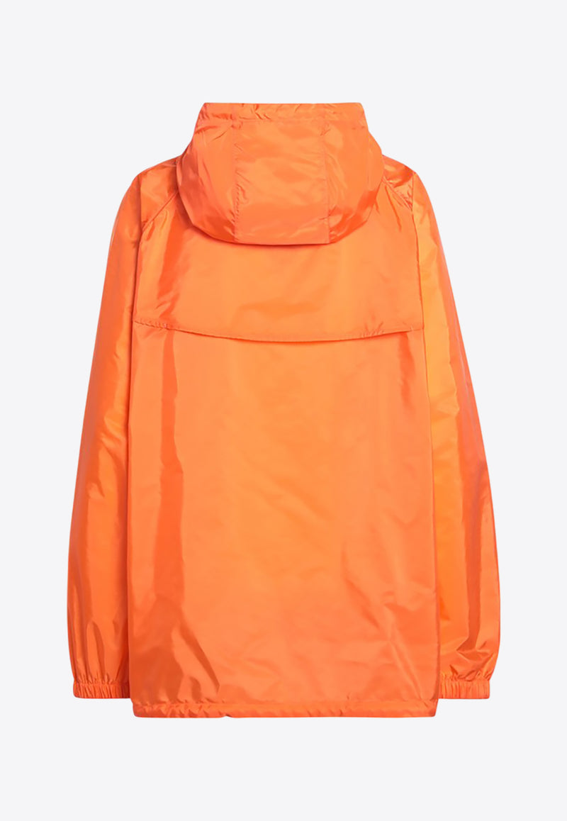 Prada Zip-Up Raincoat Orange 292276OOO1WQ9/Q_PRADA-F0049