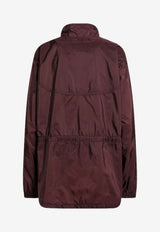 Prada Logo-Plaque Zip-Up Jacket 292332BAO1WQ9/S_PRADA-F0403