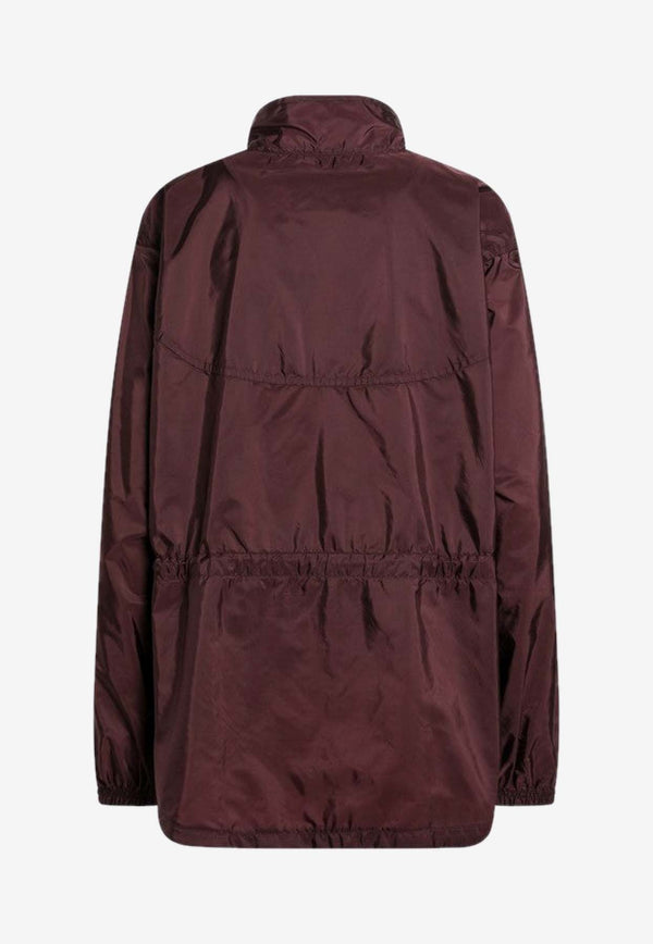 Prada Logo-Plaque Zip-Up Jacket 292332BAO1WQ9/S_PRADA-F0403