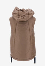 Max Mara The Cube Greengo Zip-Up Vest Caramel 29296014600_000_051