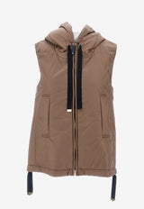 Max Mara The Cube Greengo Zip-Up Vest Caramel 29296014600_000_051