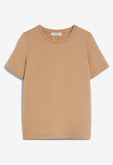 S Max Mara Tubo Embroidered Monogram T-shirt Camel 29976021600_000_003