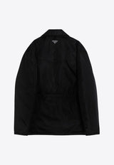 Prada Triangle Logo Shirt Jacket Black 29C182OOO1WQ8/P_PRADA-F0002