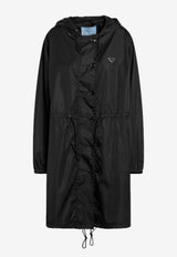 Prada Triangle Logo Rain Jacket Black 29C285OOO1WQ8/R_PRADA-F0002