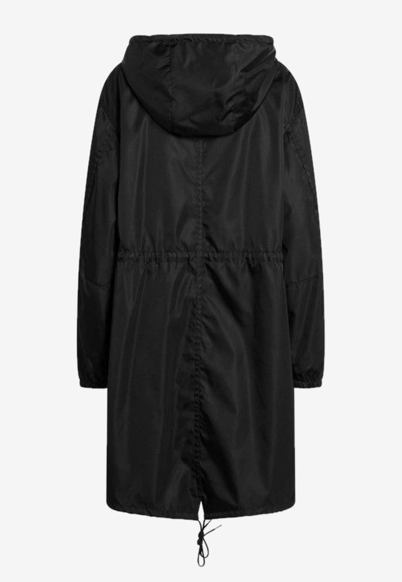 Prada Triangle Logo Rain Jacket Black 29C285OOO1WQ8/R_PRADA-F0002