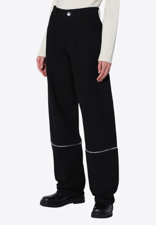 Moncler X Willow Smith Track Pants with Zippers Black 2A000-01M5014/P_MONGE-999