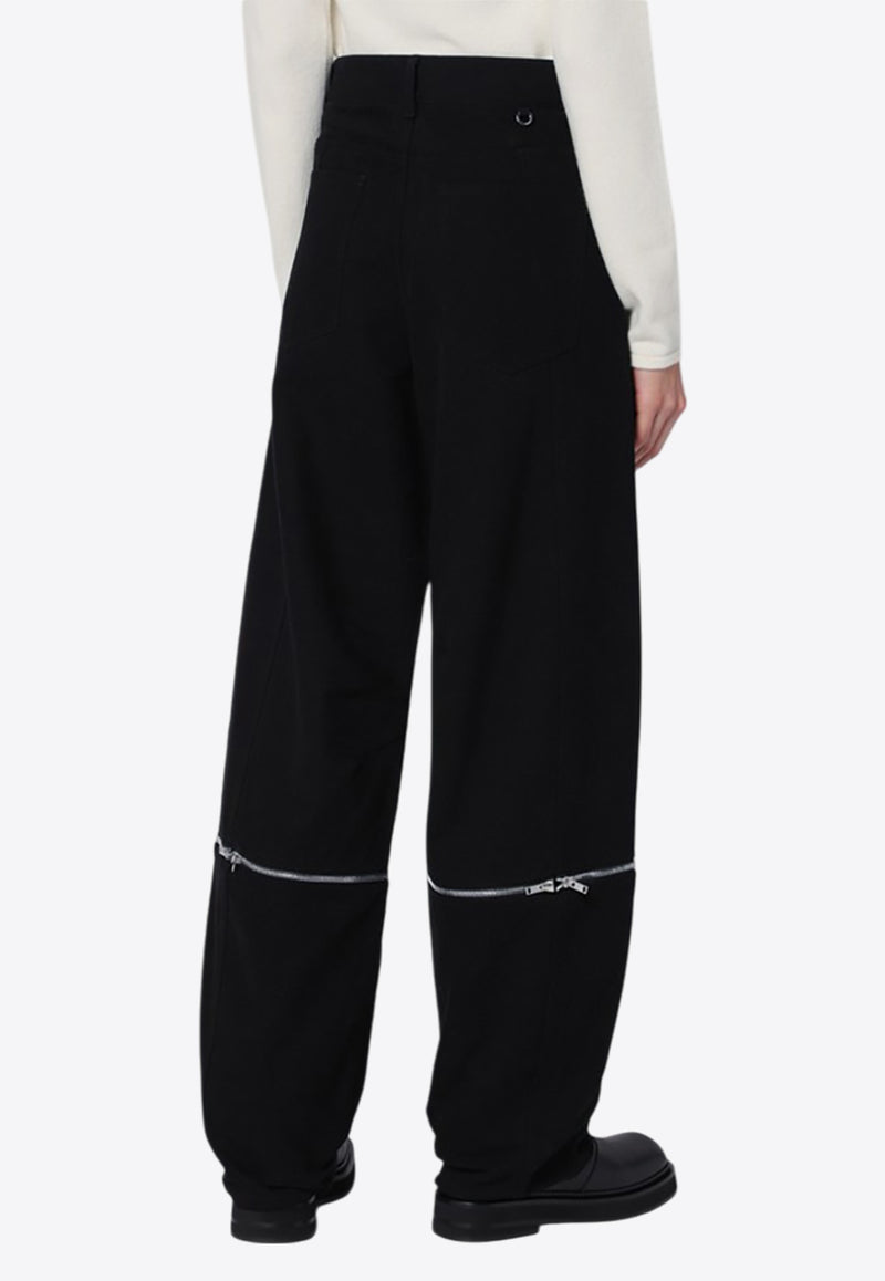 Moncler X Willow Smith Track Pants with Zippers Black 2A000-01M5014/P_MONGE-999