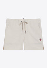 Moncler Grenoble Logo Patch Mini Shorts Light Beige 2B00005597SL/S_MONGR-050