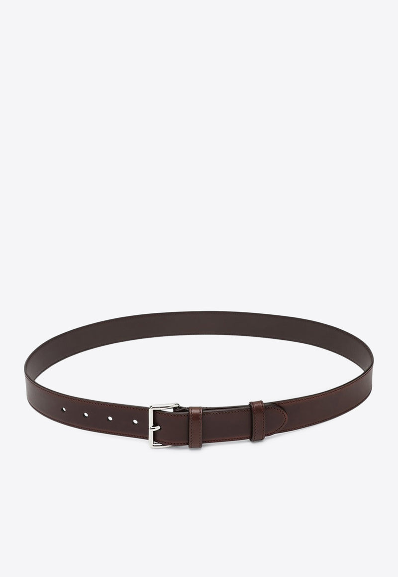 Prada Engraved Logo Leather Belt Brown 2CS1322HII/Q_PRADA-F0192