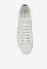 Prada Triangle Logo Leather Sneakers White 2EE376G0003F0E/P_PRADA-F0009