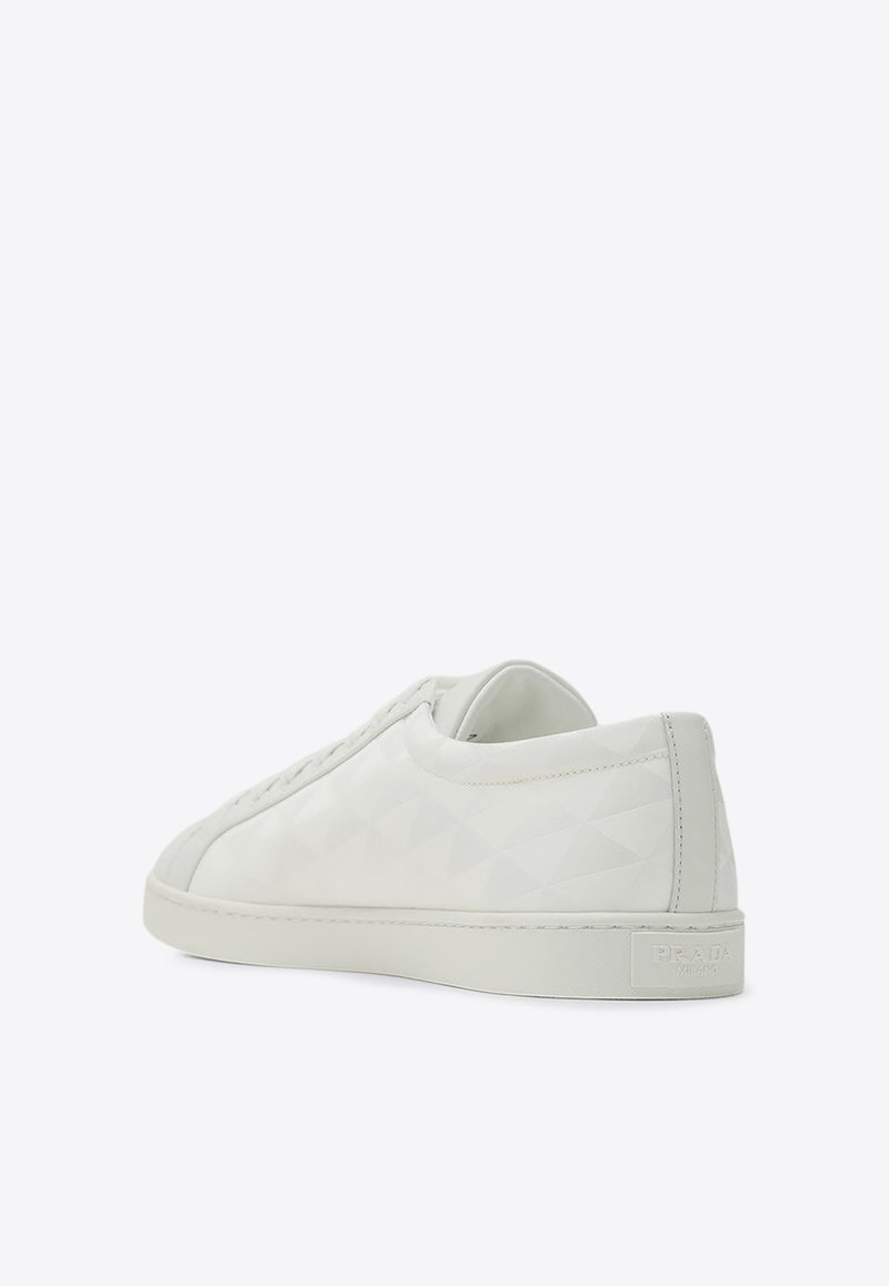 Prada Triangle Logo Leather Sneakers White 2EE376G0003LNW/P_PRADA-F0009