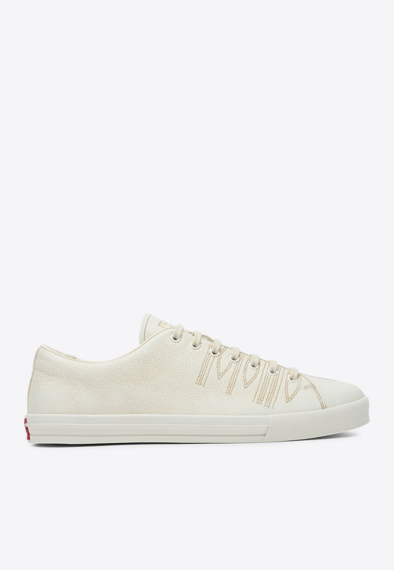 Prada Leather Low-Top Sneakers Eggshell 2EE448G0013LRE/R_PRADA-F0K74