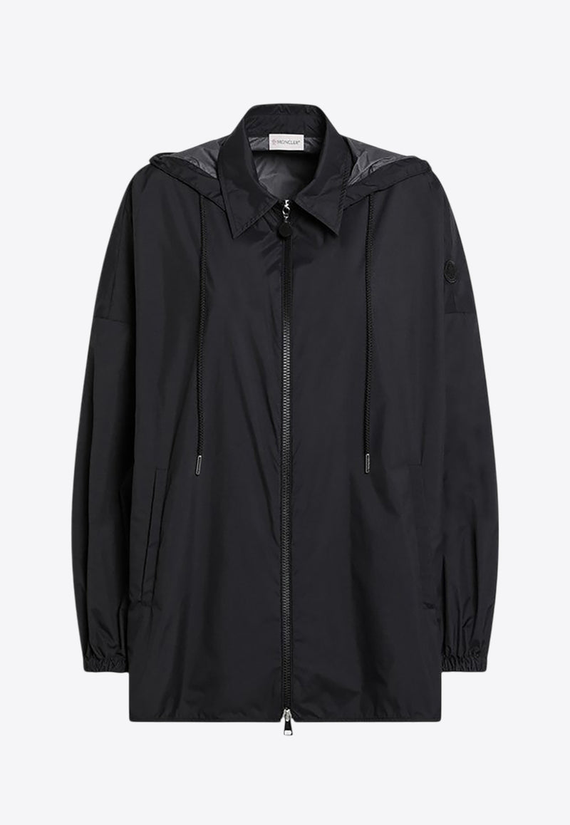 Moncler Logo Patch Windbreaker Jacket Black 2F000-13596TM/Q_MONCL-999