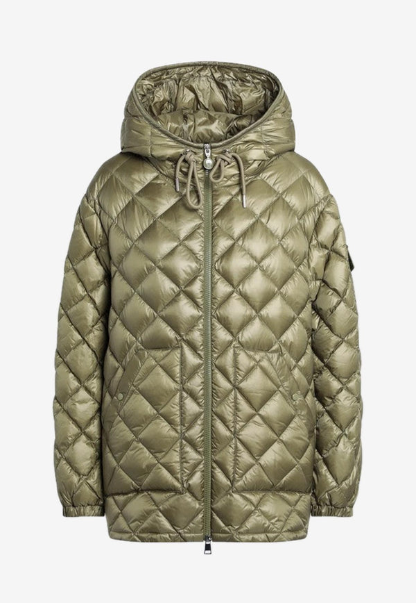 Moncler Quilted Nylon Zip-Up Jacket Green 2F00013595ZZ/R_MONCL-80T
