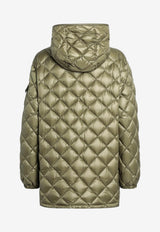 Moncler Quilted Nylon Zip-Up Jacket Green 2F00013595ZZ/R_MONCL-80T