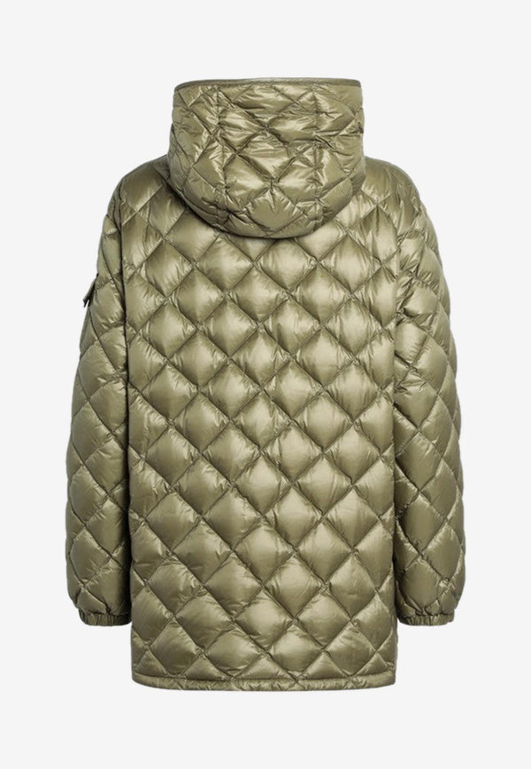 Moncler Quilted Nylon Zip-Up Jacket Green 2F00013595ZZ/R_MONCL-80T