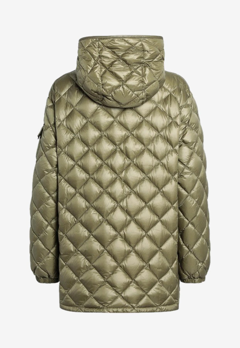 Moncler Quilted Nylon Zip-Up Jacket Green 2F00013595ZZ/R_MONCL-80T