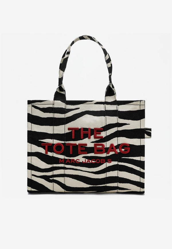 Marc Jacobs Large Zebra Canvas Tote Bag Monochrome 2F4HTT020H05CO/P_MARC-005