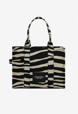 Marc Jacobs Large Zebra Canvas Tote Bag Monochrome 2F4HTT020H05CO/P_MARC-005