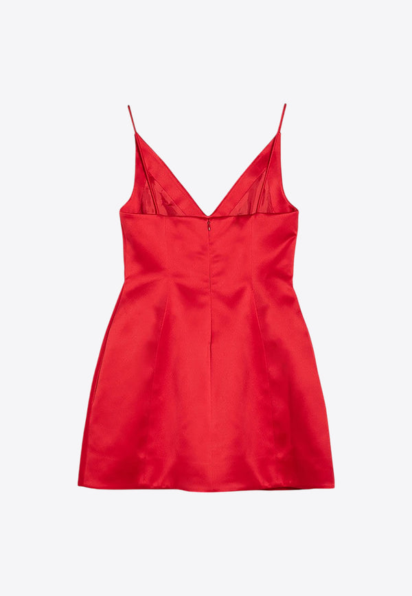 Marc Jacobs The Mini Satin Bow Dress Red 2F4RDR046W10PL/P_MARC-641