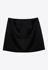 Marc Jacobs Satin Mini Skirt Black 2F4RSK045W10PL/P_MARC-001