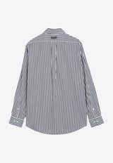 Marc Jacobs The Striped Long-Sleeved Shirt Black 2F4RTP054W21CO/P_MARC-005