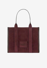 Marc Jacobs Medium Suede Tote Bag Plum 2F5HTT028H01-510_PLUM