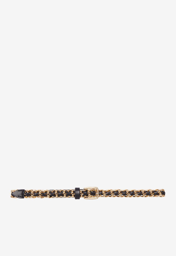 ba&sh Brooke Braided Chained Belt Gold 2H23BROO_GOLD