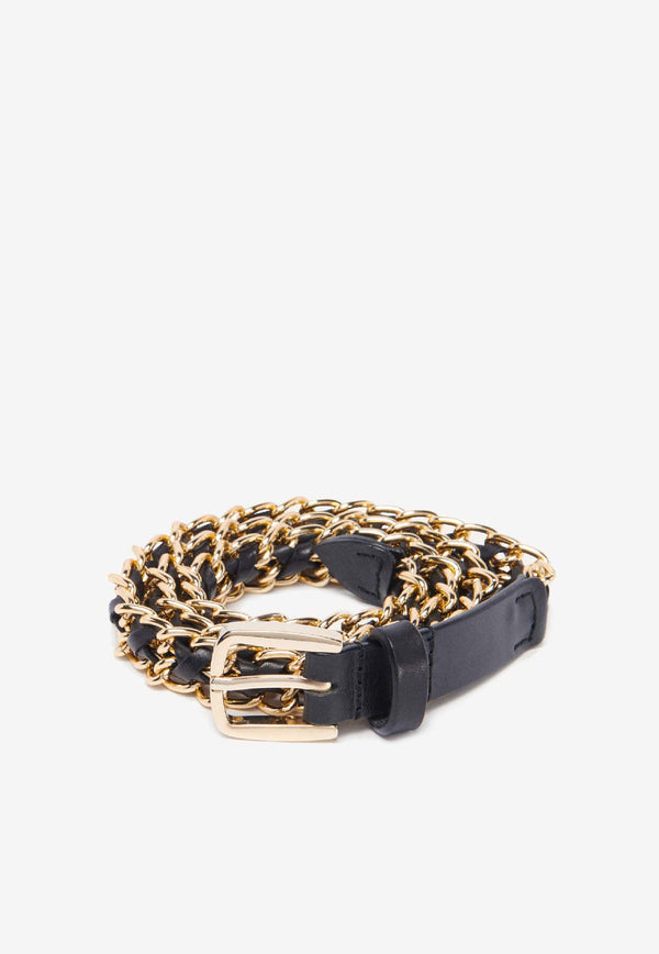 ba&sh Brooke Braided Chained Belt Gold 2H23BROO_GOLD
