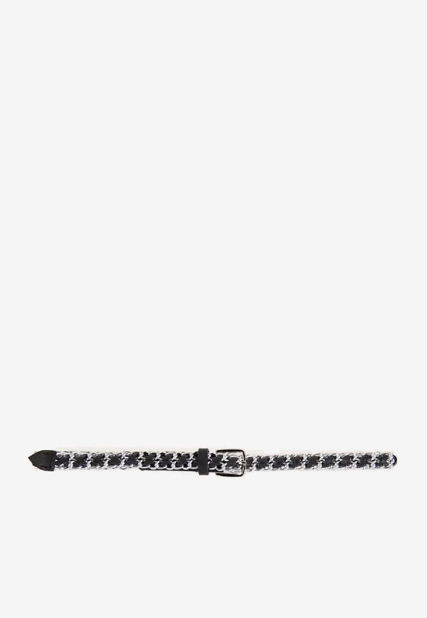 ba&sh Brooke Braided Chained Belt Silver 2H23BROO_SILVER