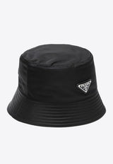 Prada Triangle Logo Re-Nylon Bucket Hat Black 2HC1372DMI/P_PRADA-F0002