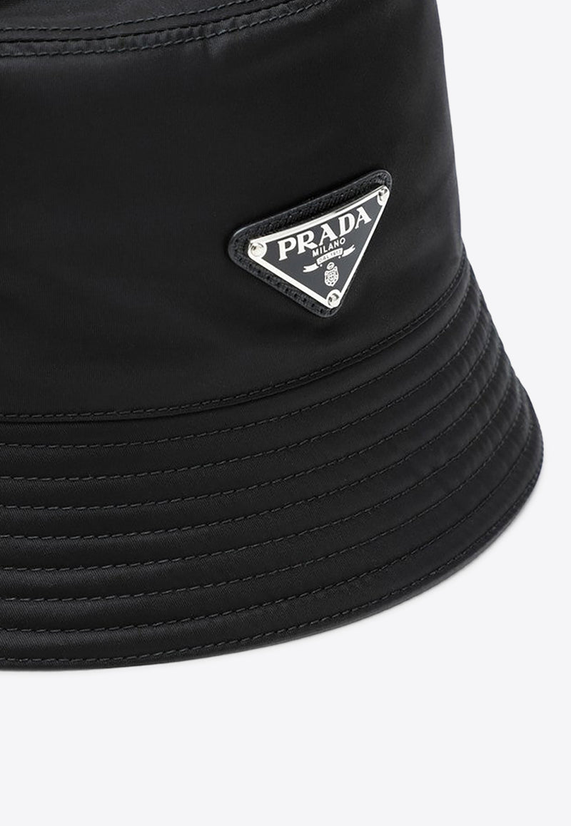 Prada Triangle Logo Re-Nylon Bucket Hat Black 2HC1372DMI/P_PRADA-F0002