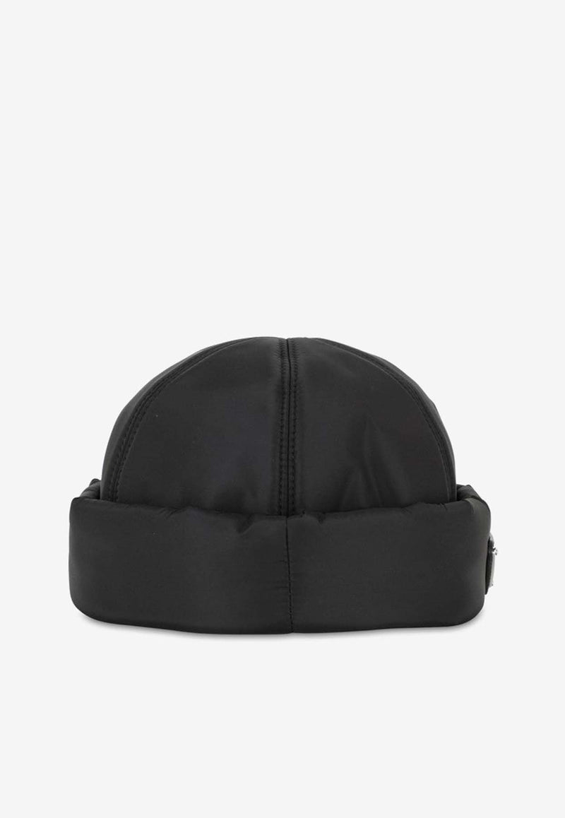 Prada Triangle Logo Nylon Hat Black 2HC1682DV4/J_PRADA-F0002